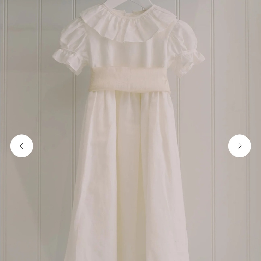 Brand New La Coqueta White Girls Dress